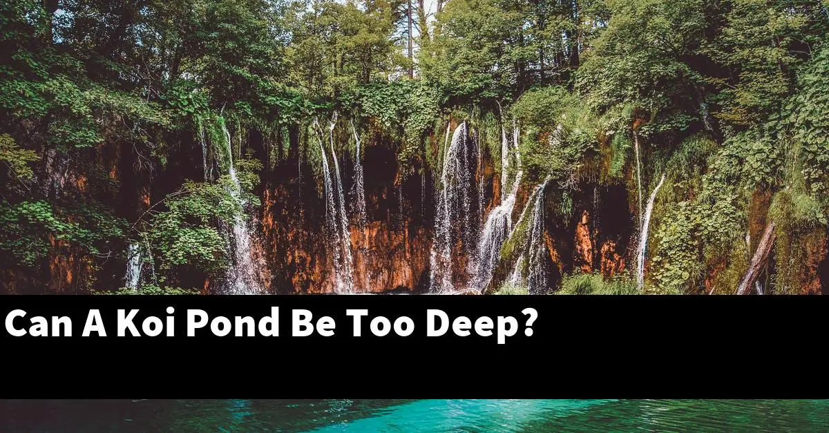 Can A Koi Pond Be Too Deep?
