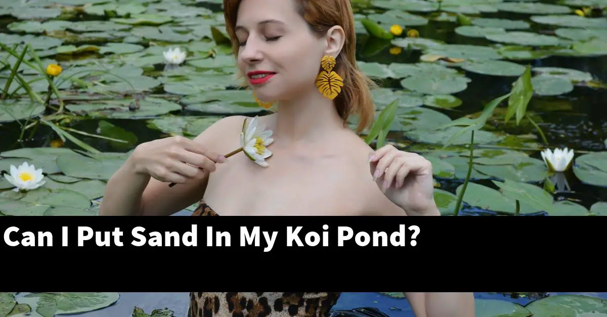 Can I Put Sand In My Koi Pond?