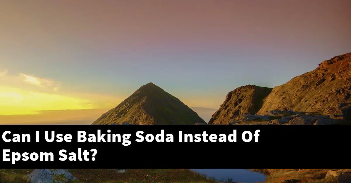 Can I Use Baking Soda Instead Of Epsom Salt?
