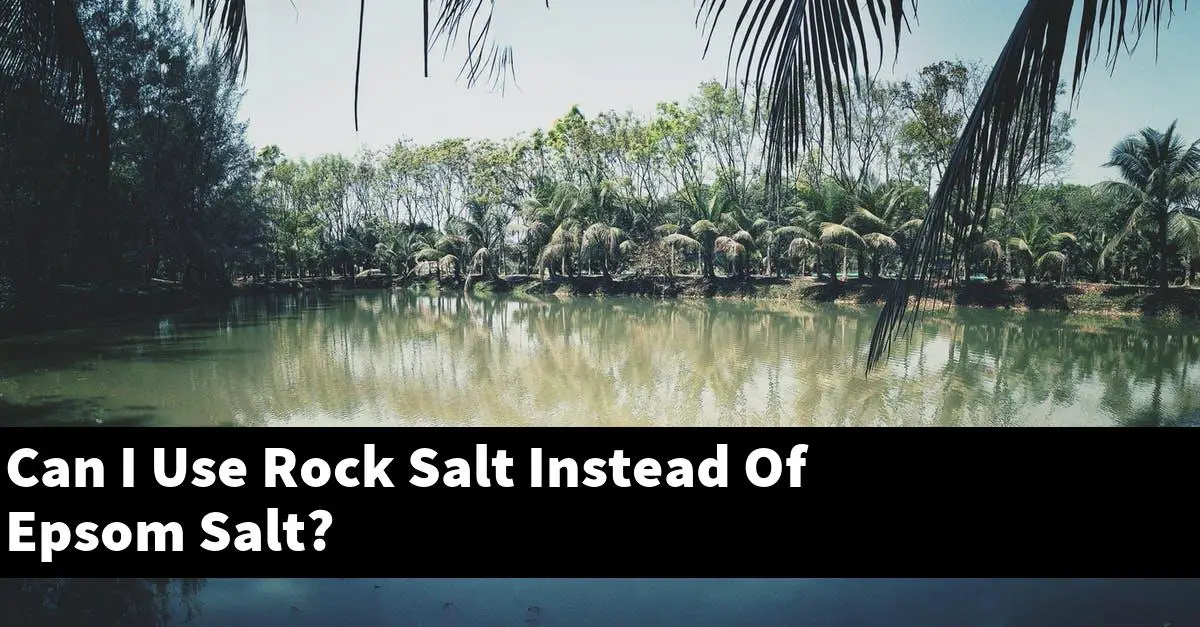 Can I Use Rock Salt Instead Of Epsom Salt?