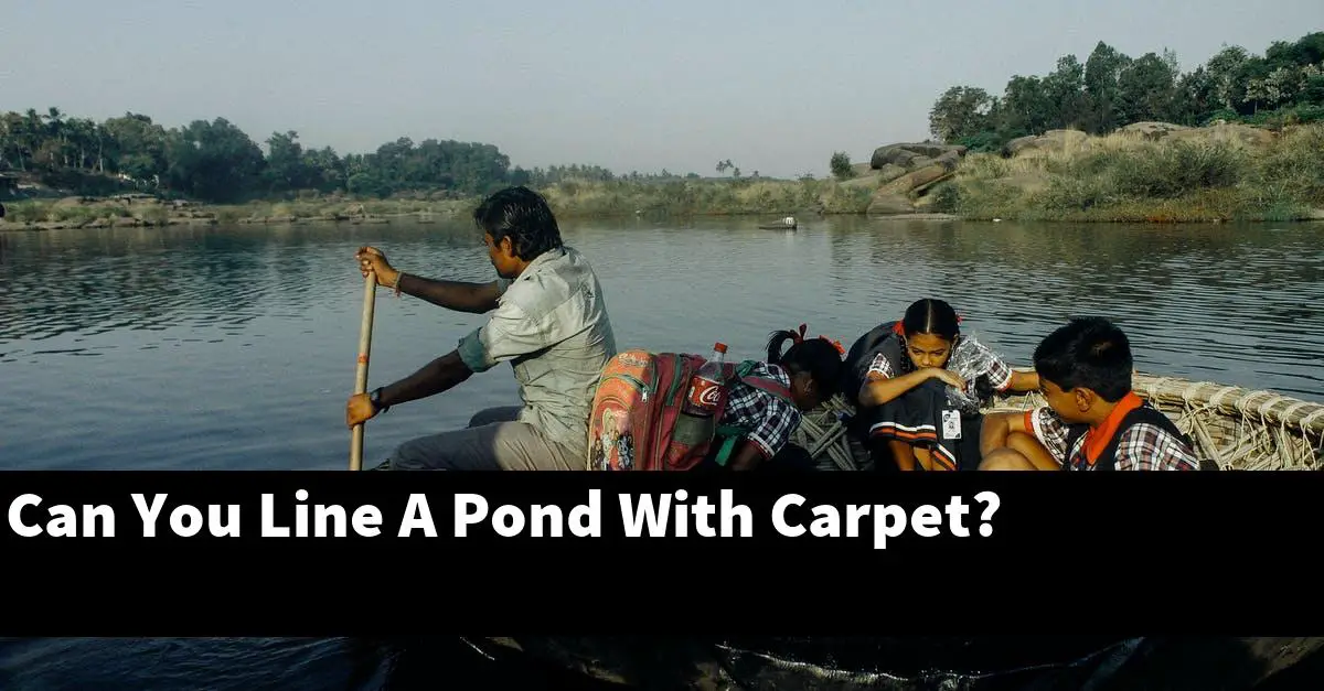 Can You Line A Pond With Carpet?