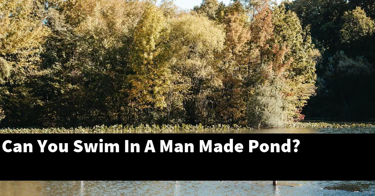 Can You Swim In A Man Made Pond?