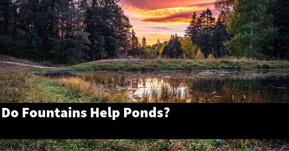 Do Fountains Help Ponds?