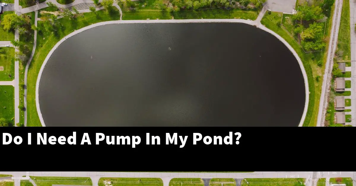 Do I Need A Pump In My Pond?