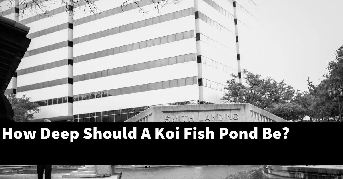 How Deep Should A Koi Fish Pond Be?