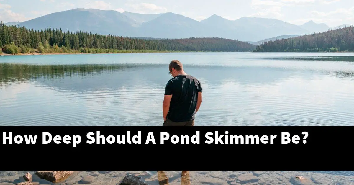 How Deep Should A Pond Skimmer Be?
