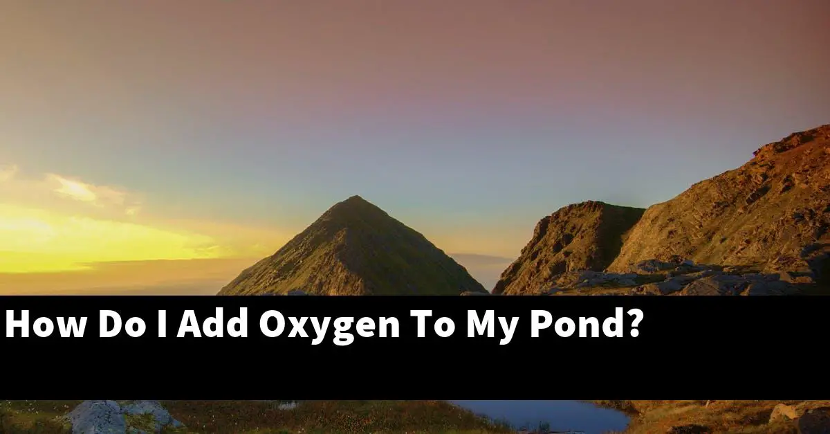 How Do I Add Oxygen To My Pond?