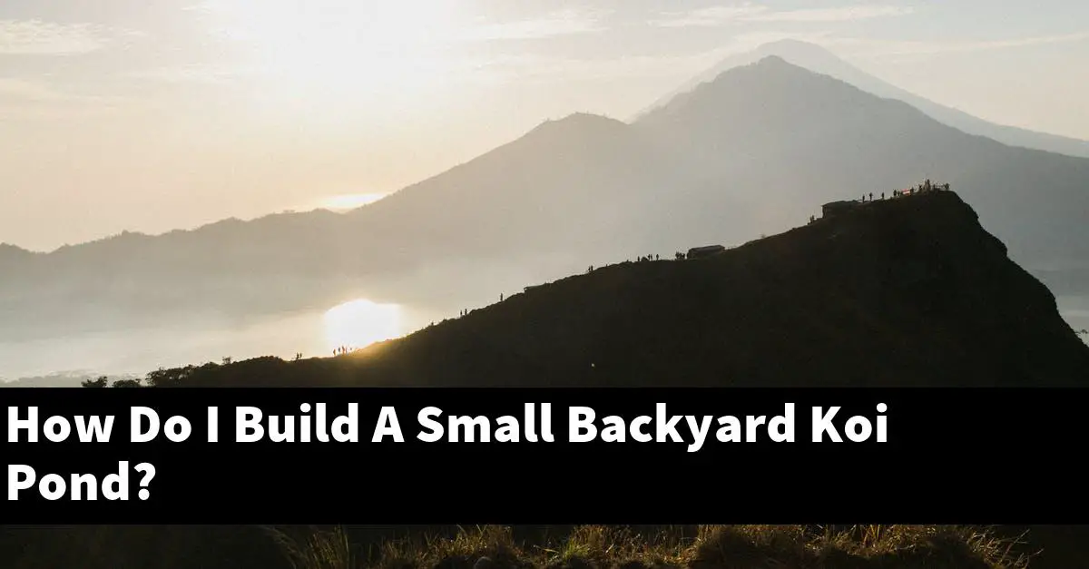 How Do I Build A Small Backyard Koi Pond?