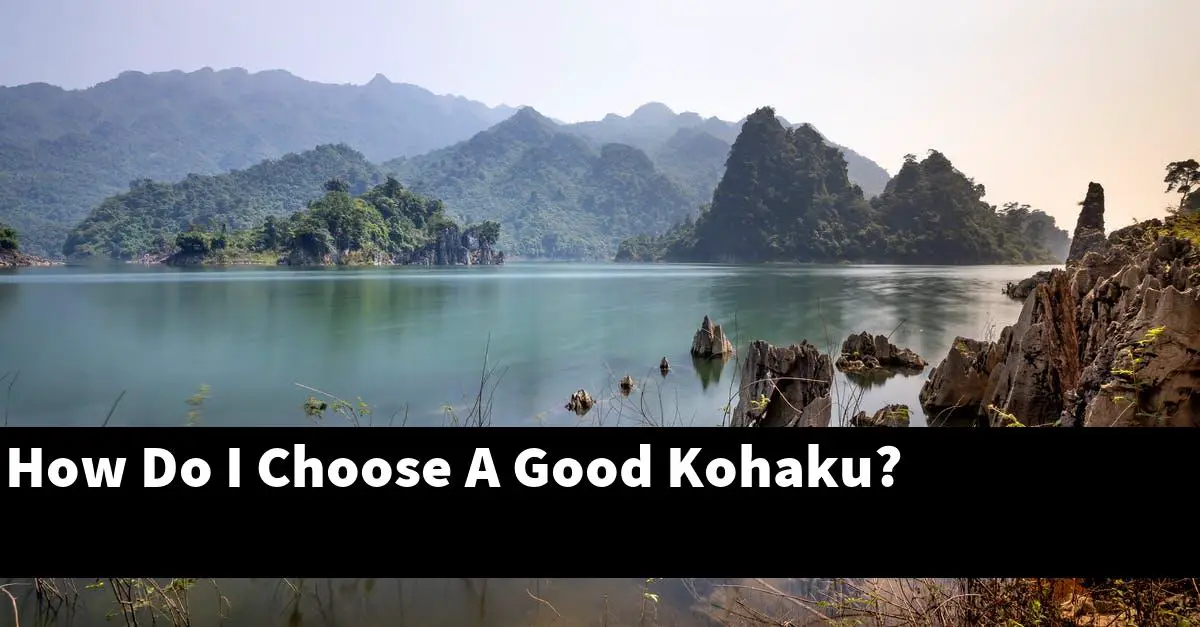How Do I Choose A Good Kohaku?