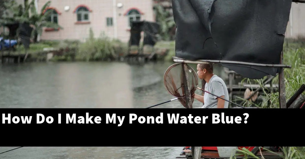 How Do I Make My Pond Water Blue?