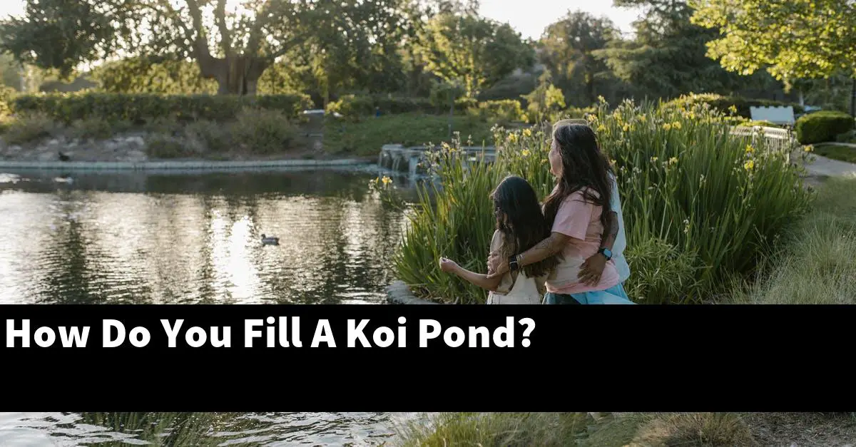 How Do You Fill A Koi Pond?