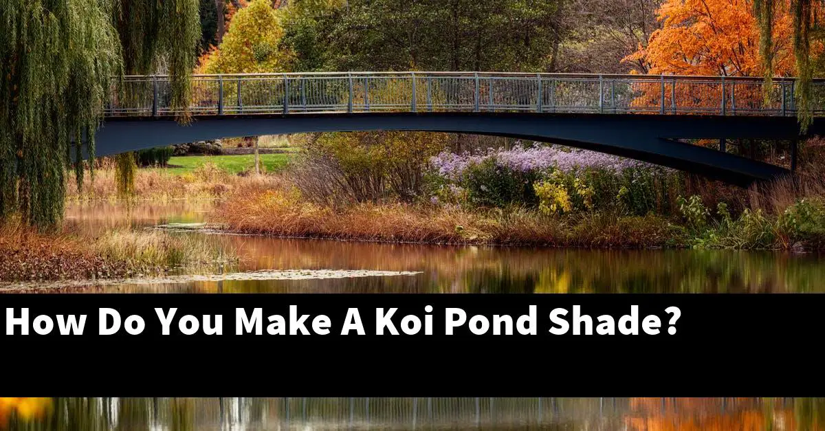 How Do You Make A Koi Pond Shade?