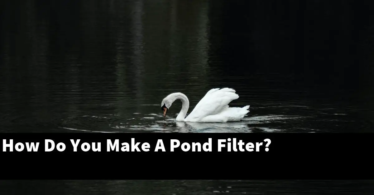 How Do You Make A Pond Filter?