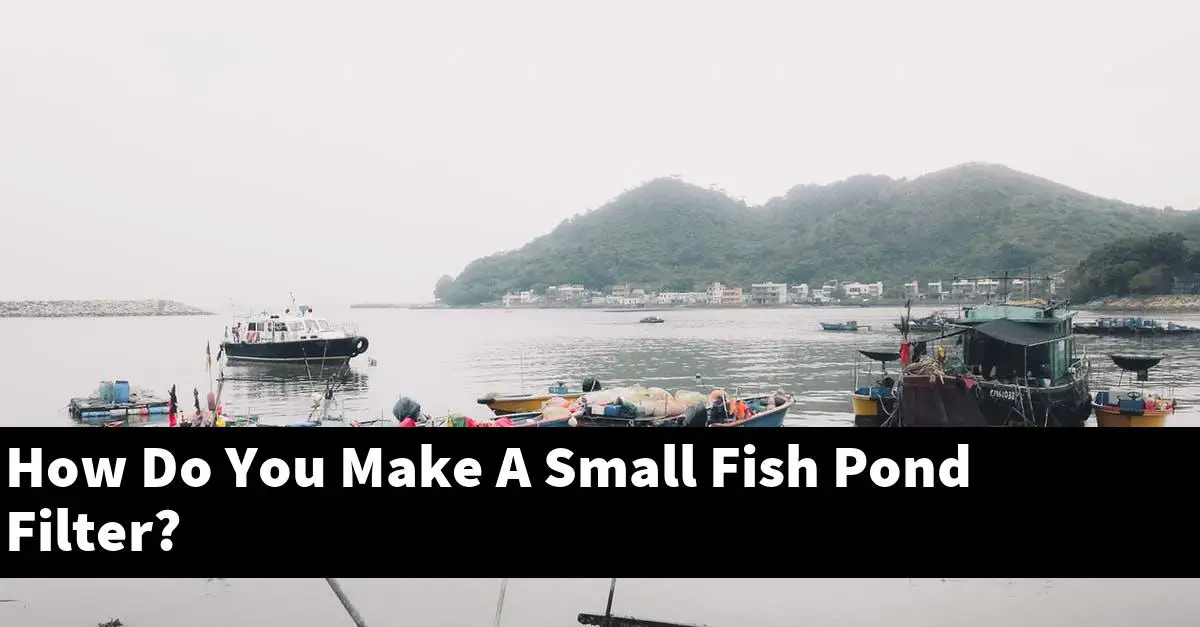 How Do You Make A Small Fish Pond Filter?