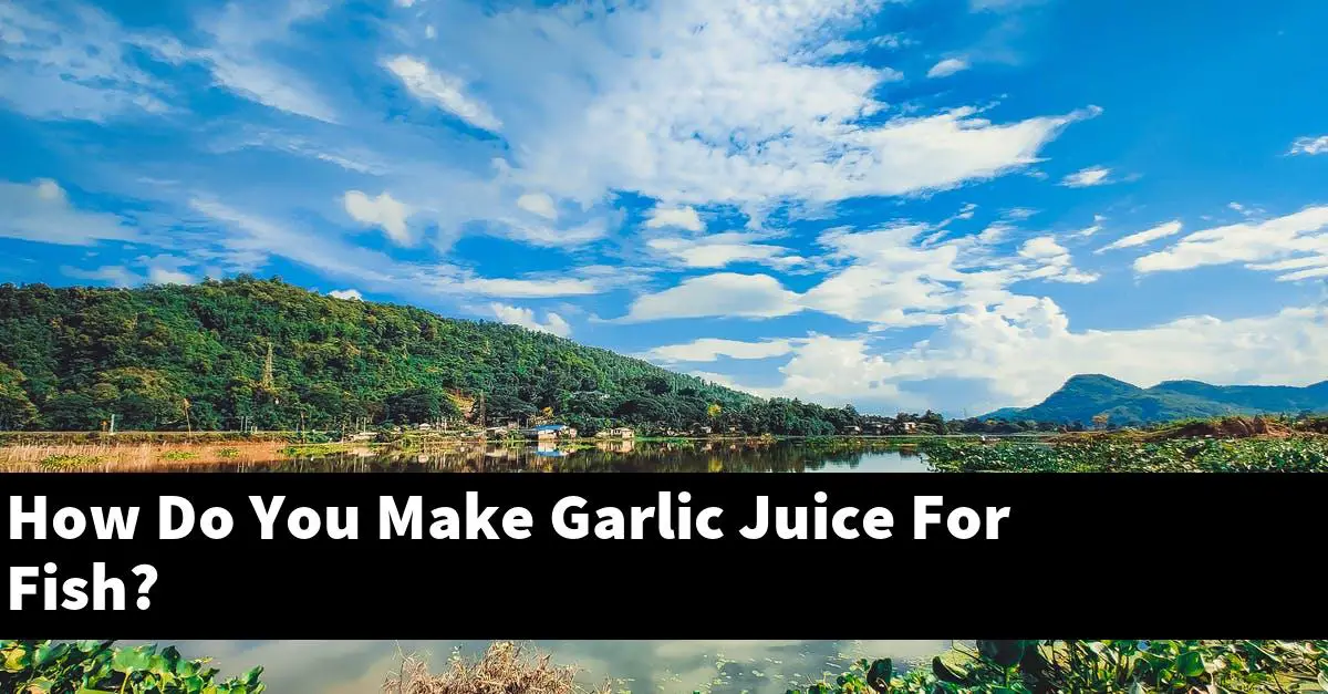 How Do You Make Garlic Juice For Fish?
