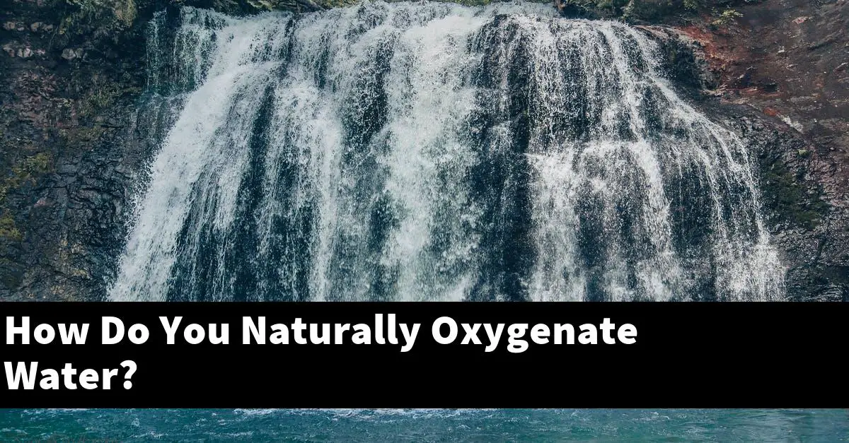 How Do You Naturally Oxygenate Water?