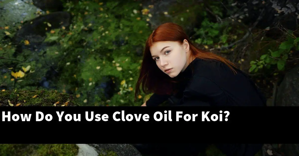 How Do You Use Clove Oil For Koi?