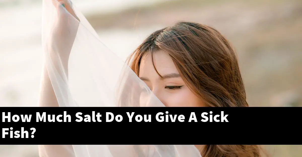 How Much Salt Do You Give A Sick Fish?