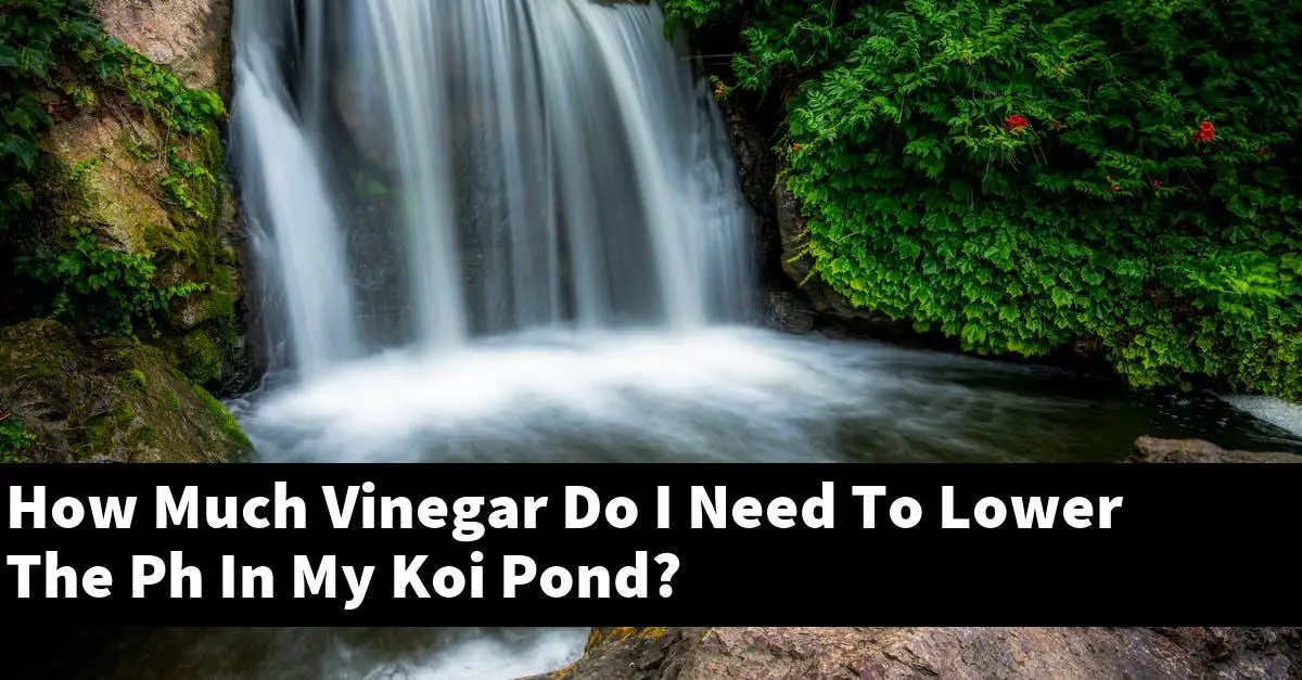How Much Vinegar Do I Need To Lower The Ph In My Koi Pond?