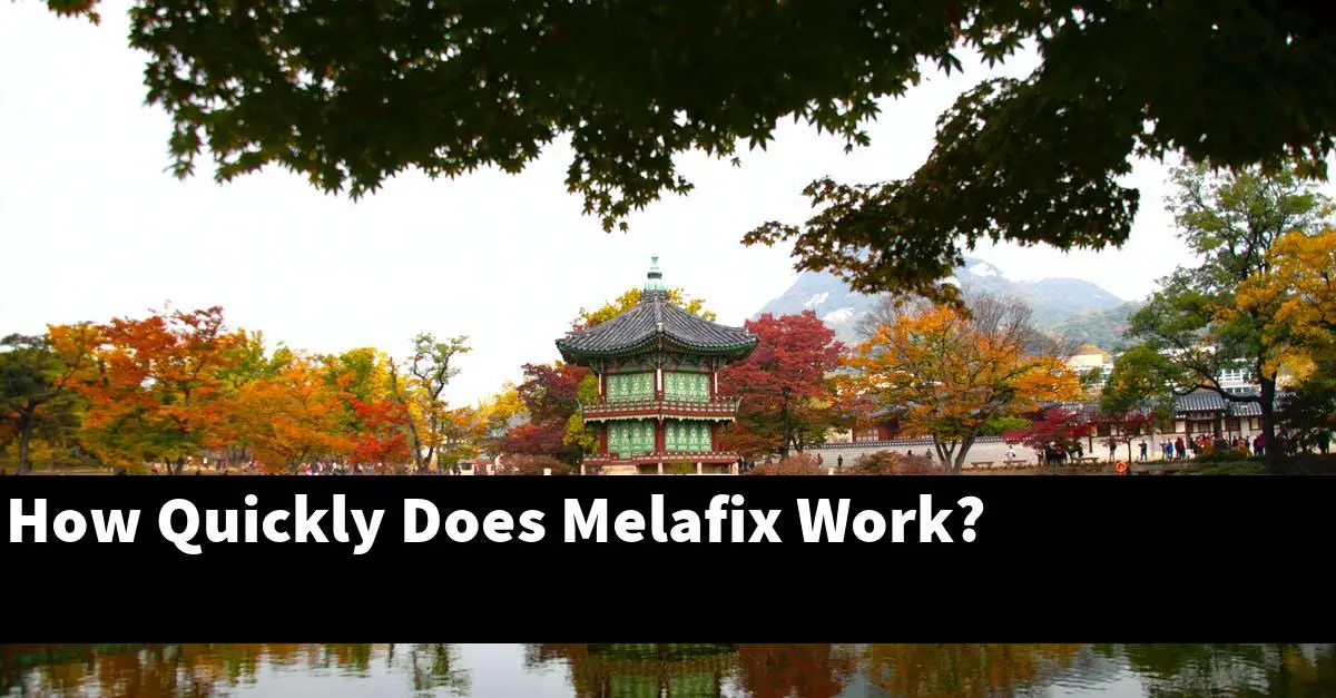 How Quickly Does Melafix Work?