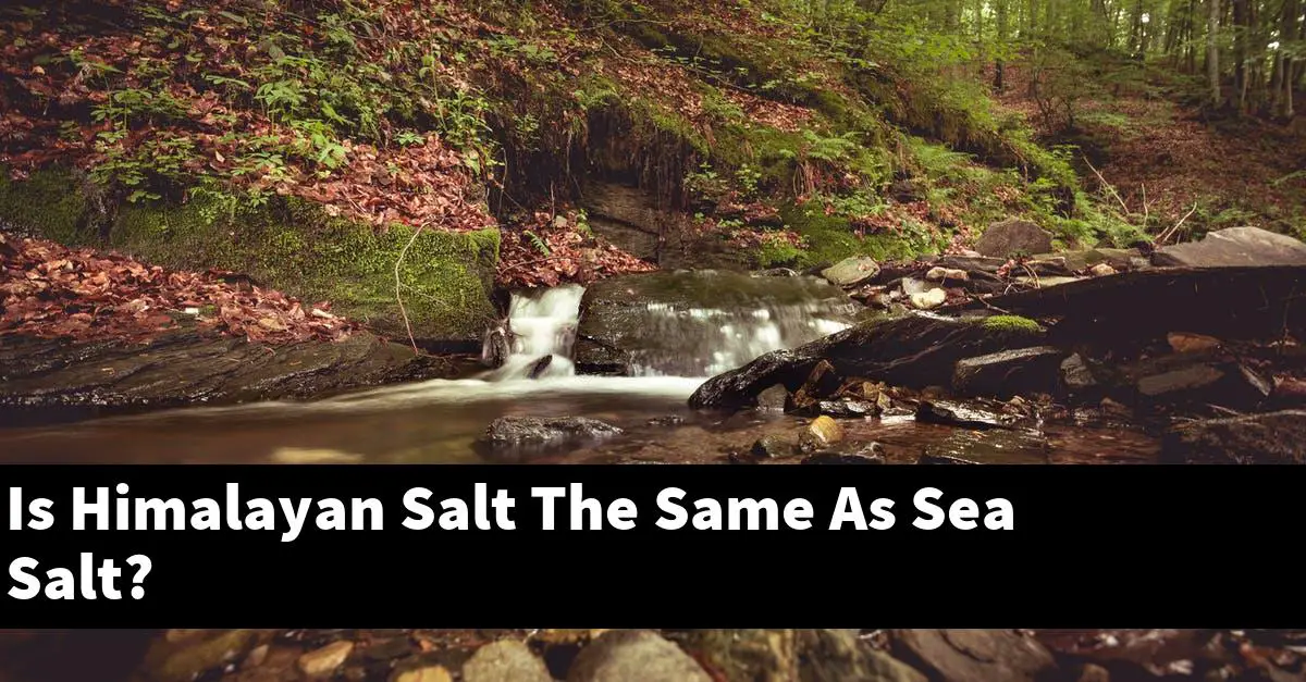 Is Himalayan Salt The Same As Sea Salt?
