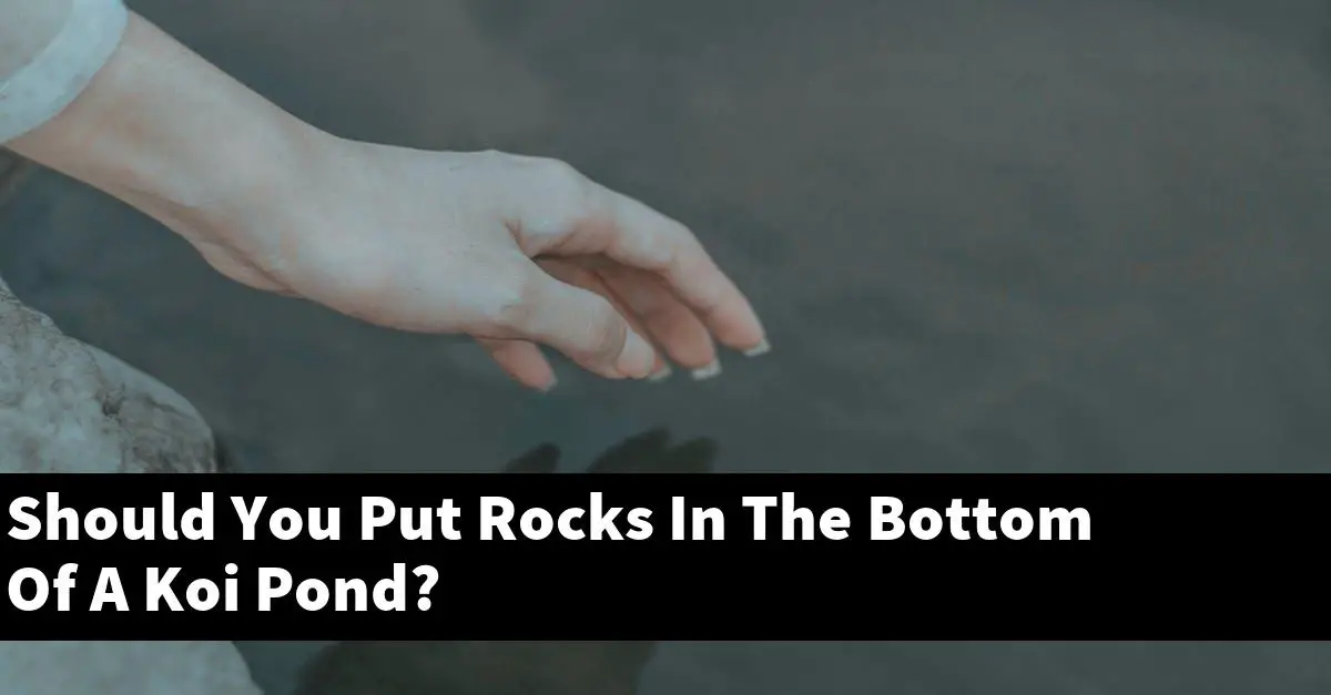 Should You Put Rocks In The Bottom Of A Koi Pond?