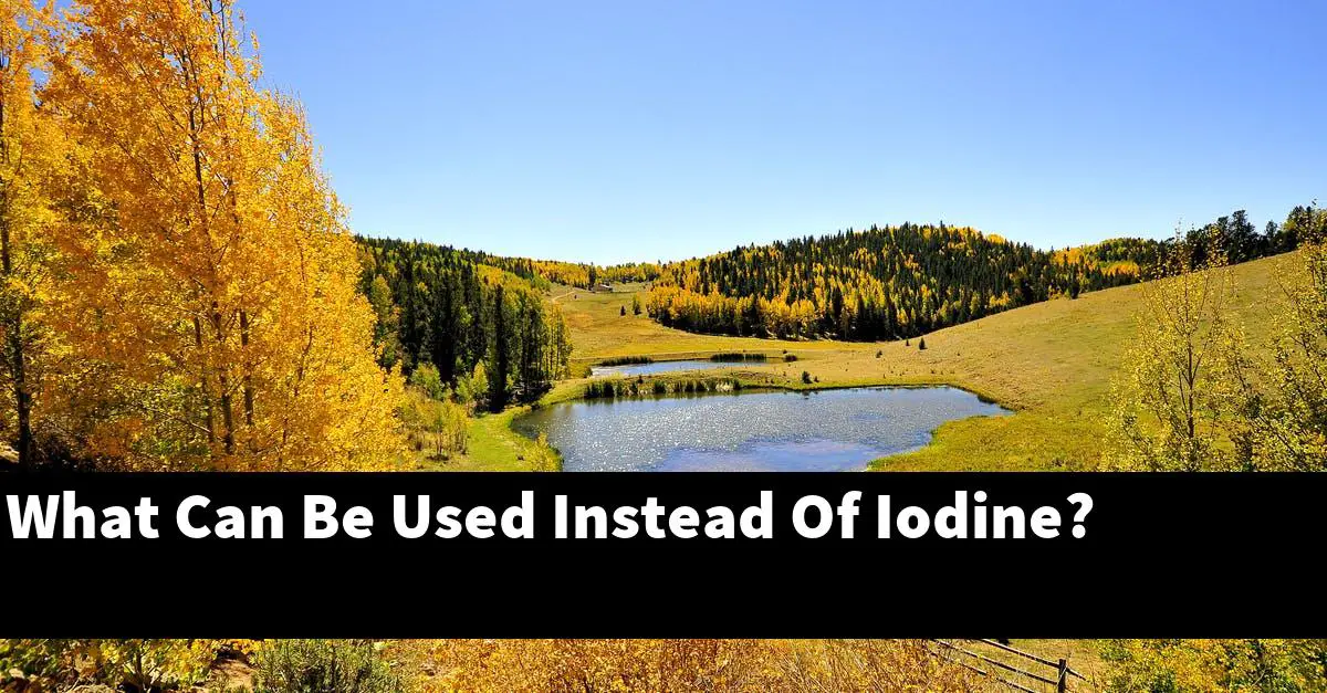 What Can Be Used Instead Of Iodine?