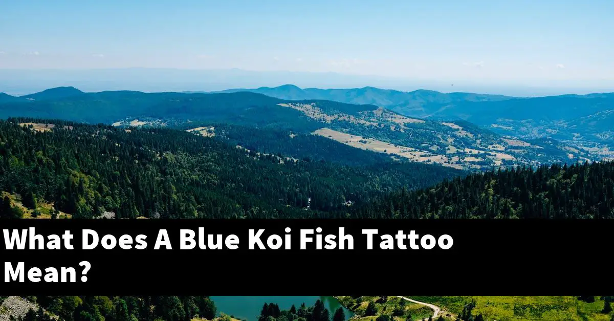 What Does A Blue Koi Fish Tattoo Mean?