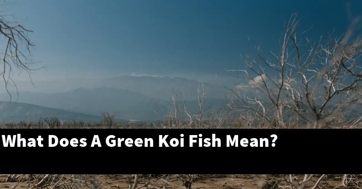 What Does A Green Koi Fish Mean?
