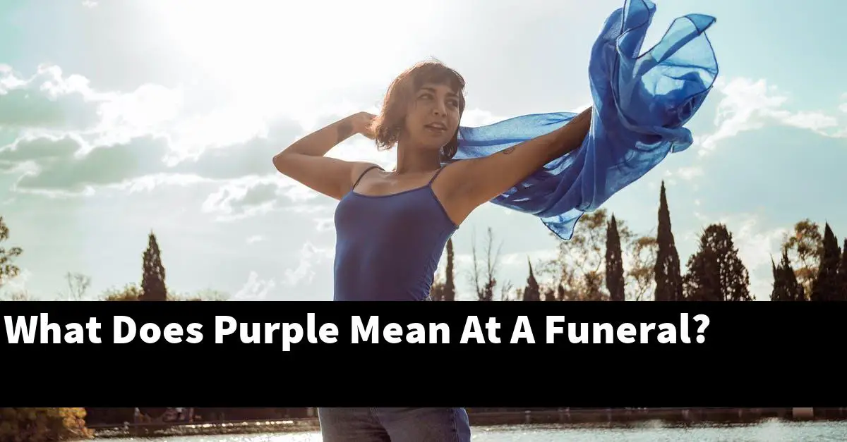 What Does Purple Mean At A Funeral?