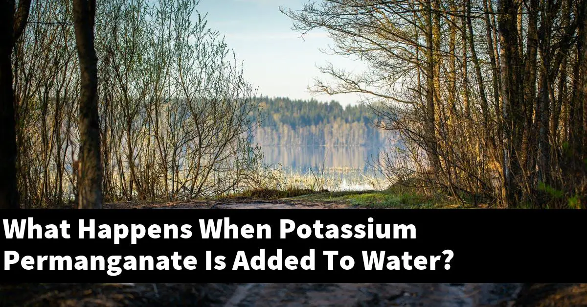 What Happens When Potassium Permanganate Is Added To Water?