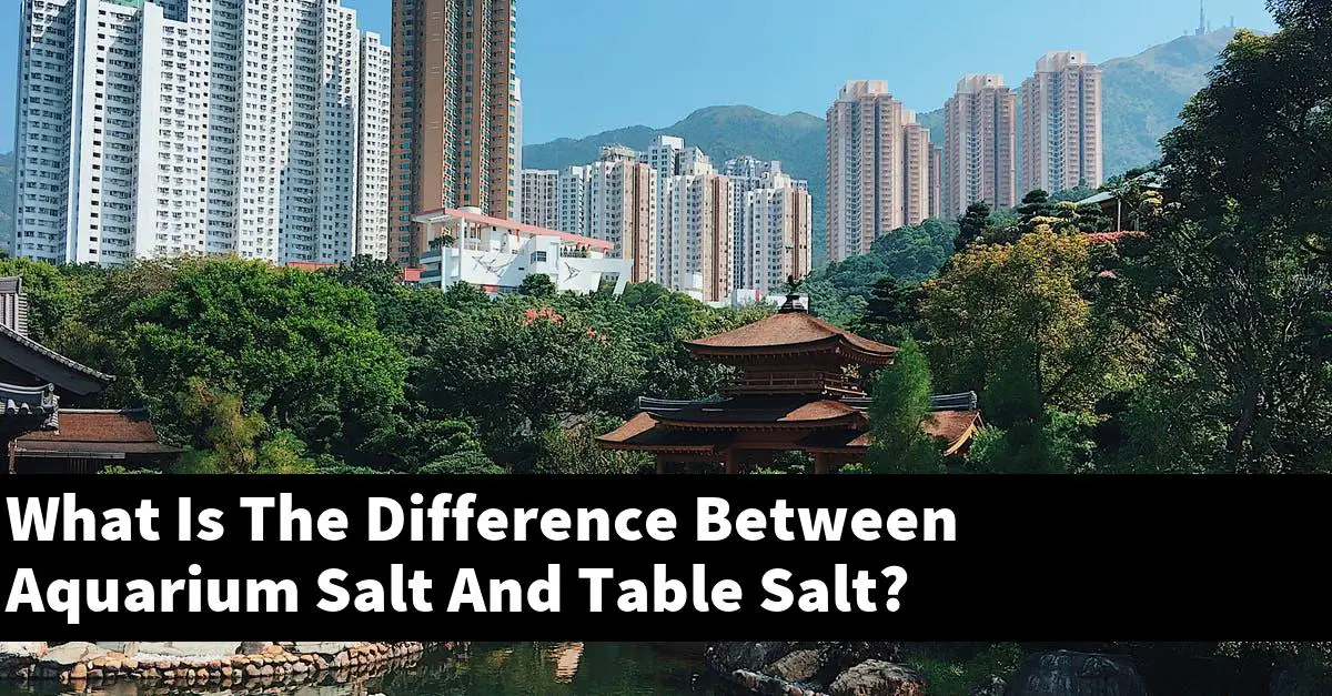 What Is The Difference Between Aquarium Salt And Table Salt?