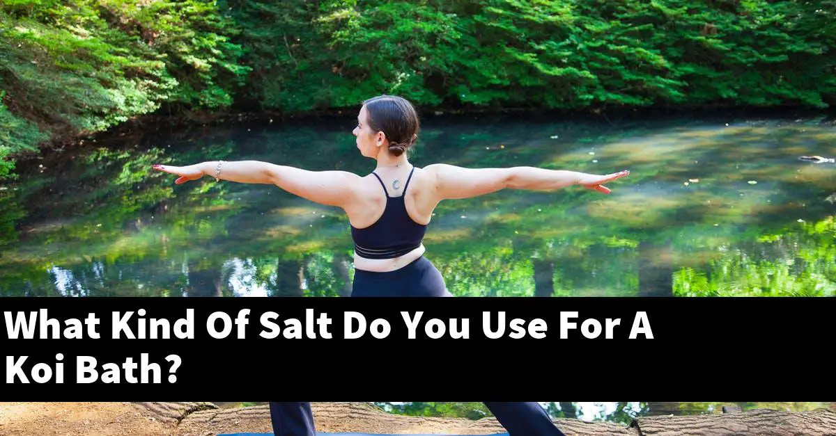 What Kind Of Salt Do You Use For A Koi Bath?