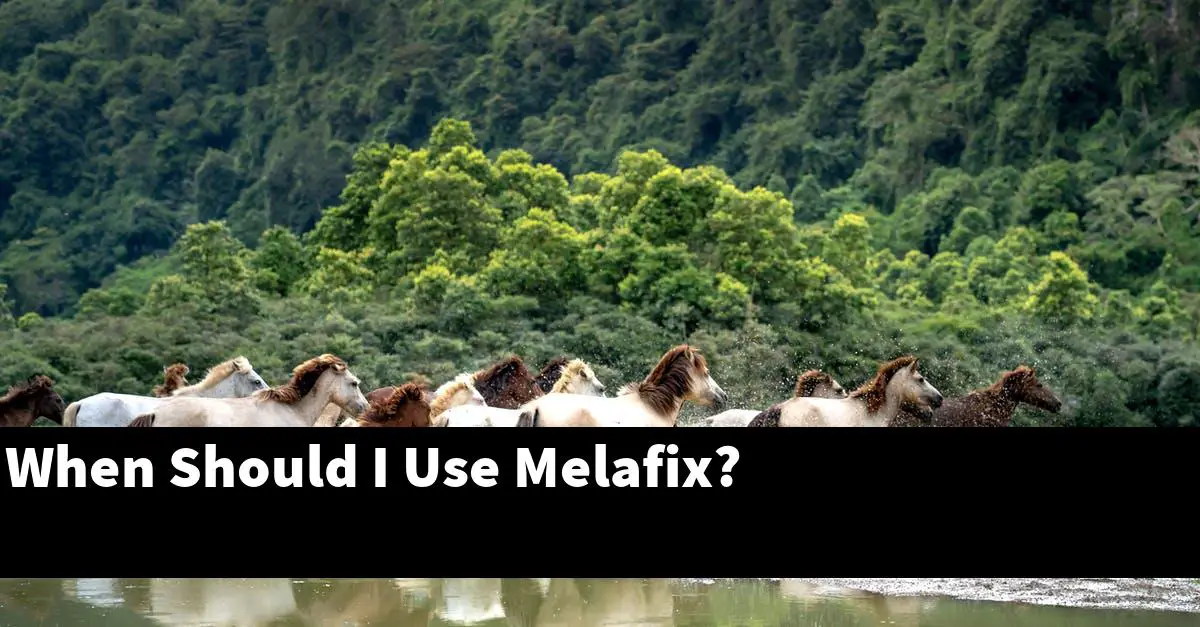 When Should I Use Melafix?