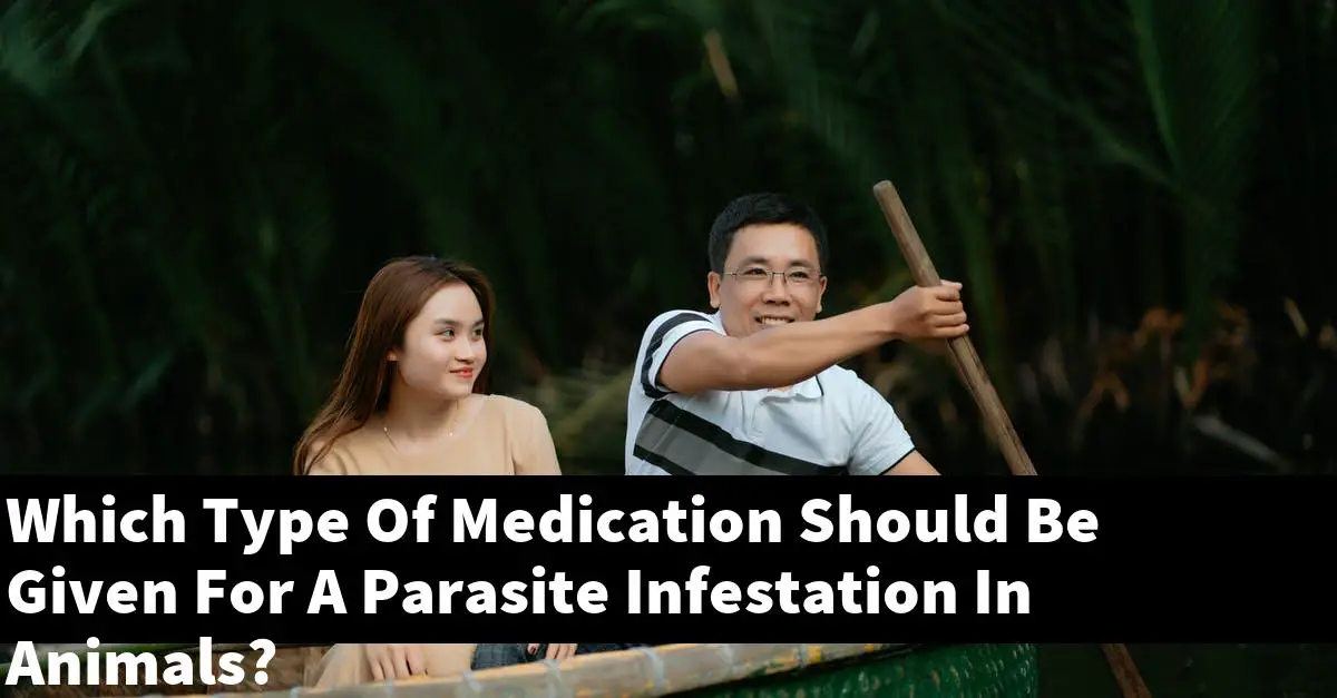 Which Type Of Medication Should Be Given For A Parasite Infestation In Animals?